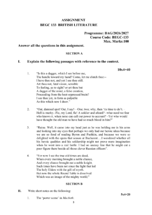 IGNOU BEGC-133 Solved Assignment 2026-27 – English Medium