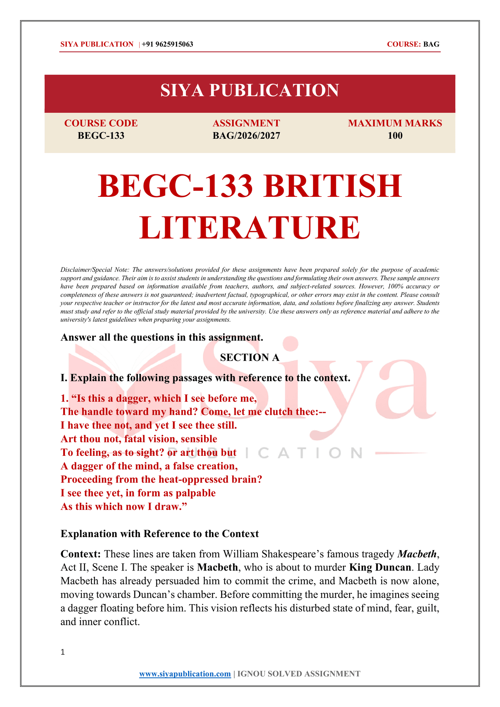 IGNOU BEGC-133 Solved Assignment 2026-27 – English Medium - Image 2