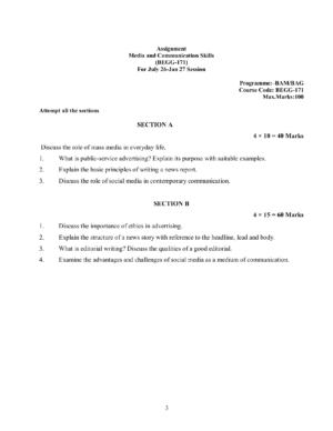 IGNOU BEGG-171 Solved Assignment 2026-27 – English Medium