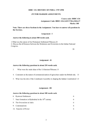IGNOU BHIC-134 Solved Assignment 2026-27 – English Medium