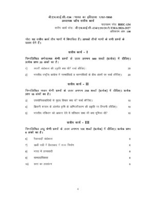 IGNOU BHIC-134 Solved Assignment 2026-27 – Hindi Medium
