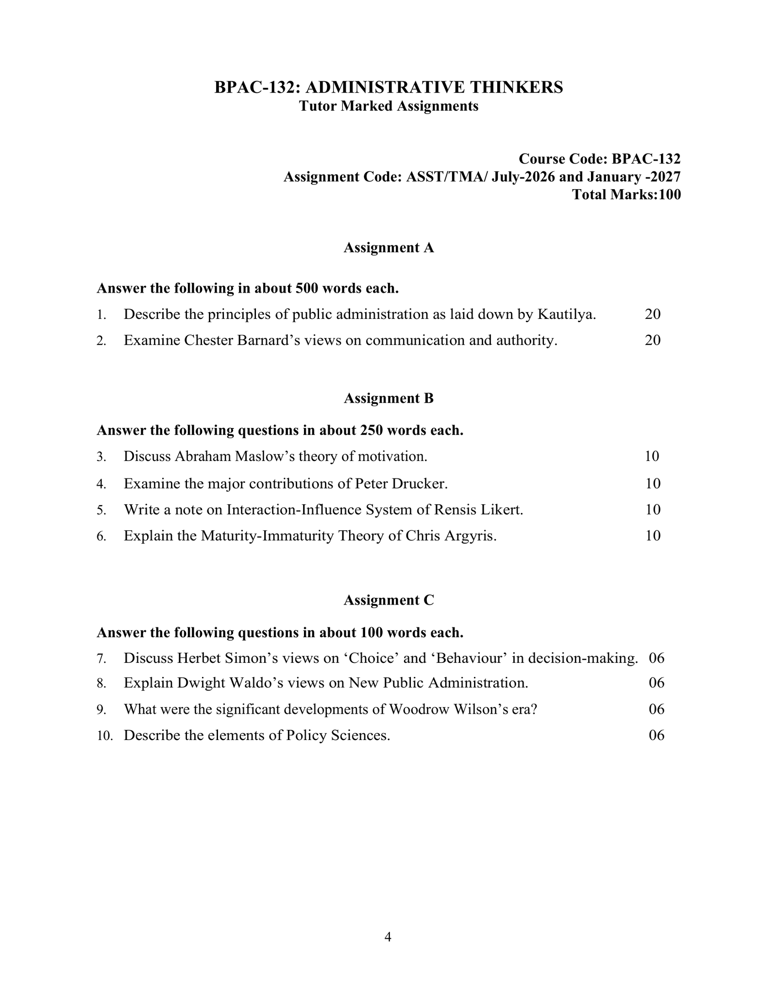IGNOU BPAC-132 Solved Assignment 2026-27 – English Medium