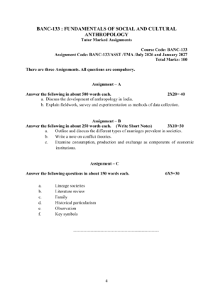 IGNOU BANC-133 Solved Assignment 2026-27 – English Medium