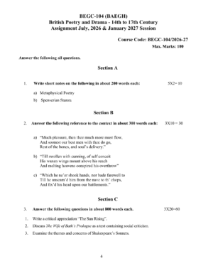 IGNOU BEGC-104 Solved Assignment 2026-27 – English Medium