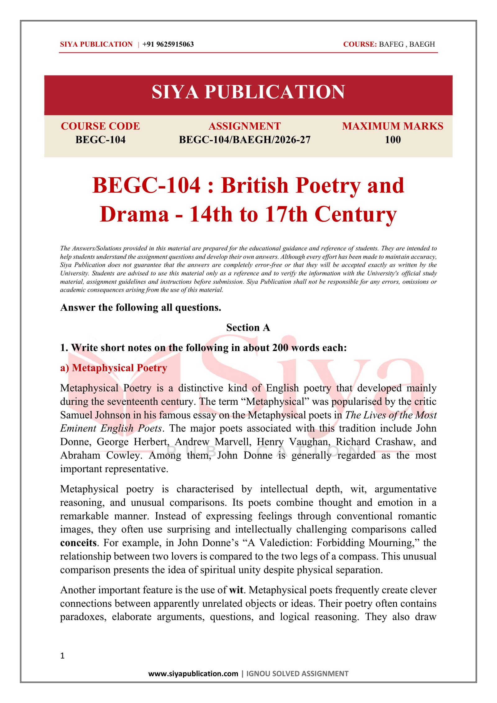 IGNOU BEGC-104 Solved Assignment 2026-27 – English Medium - Image 2