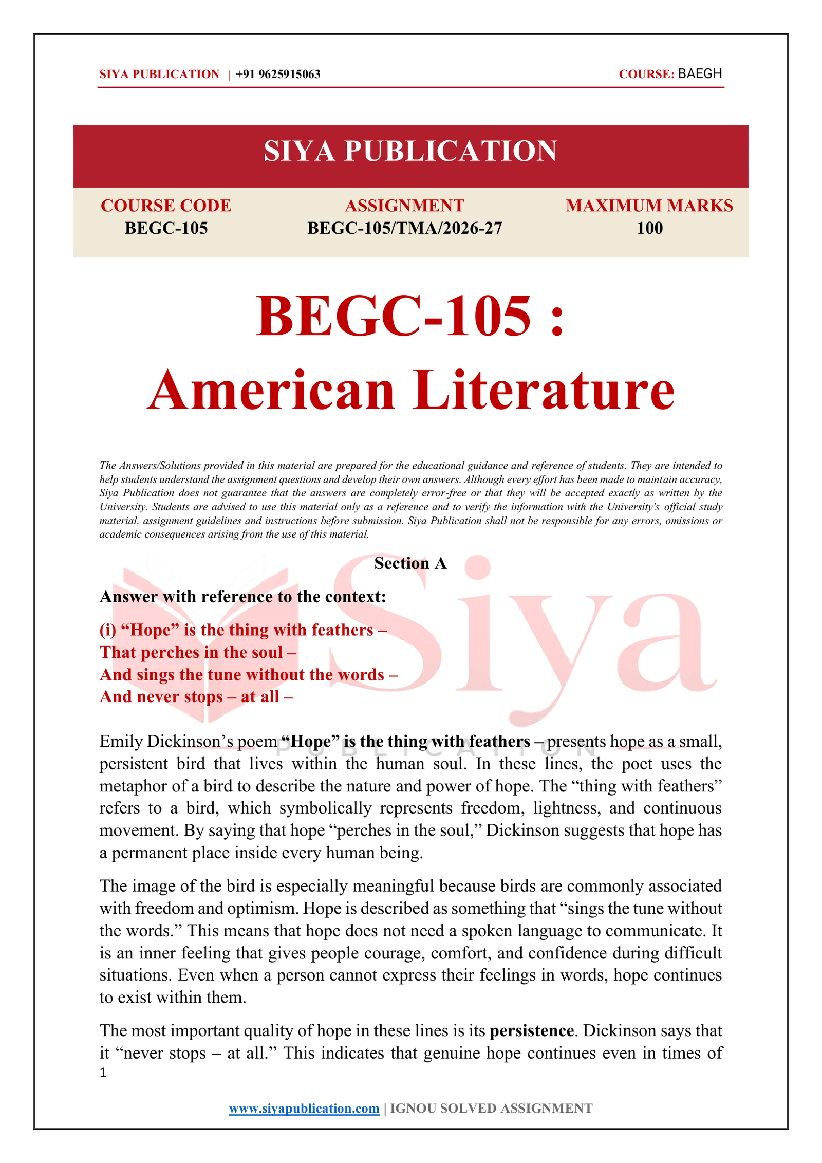 IGNOU BEGC-105 Solved Assignment 2026-27 – English Medium - Image 2