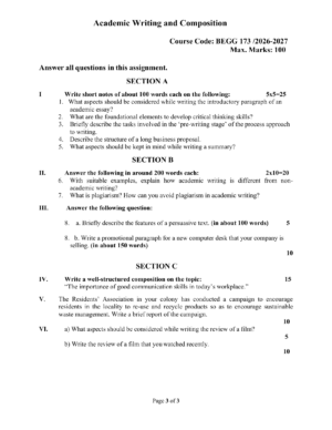 IGNOU BEGG-173 Solved Assignment 2026-27 – English Medium