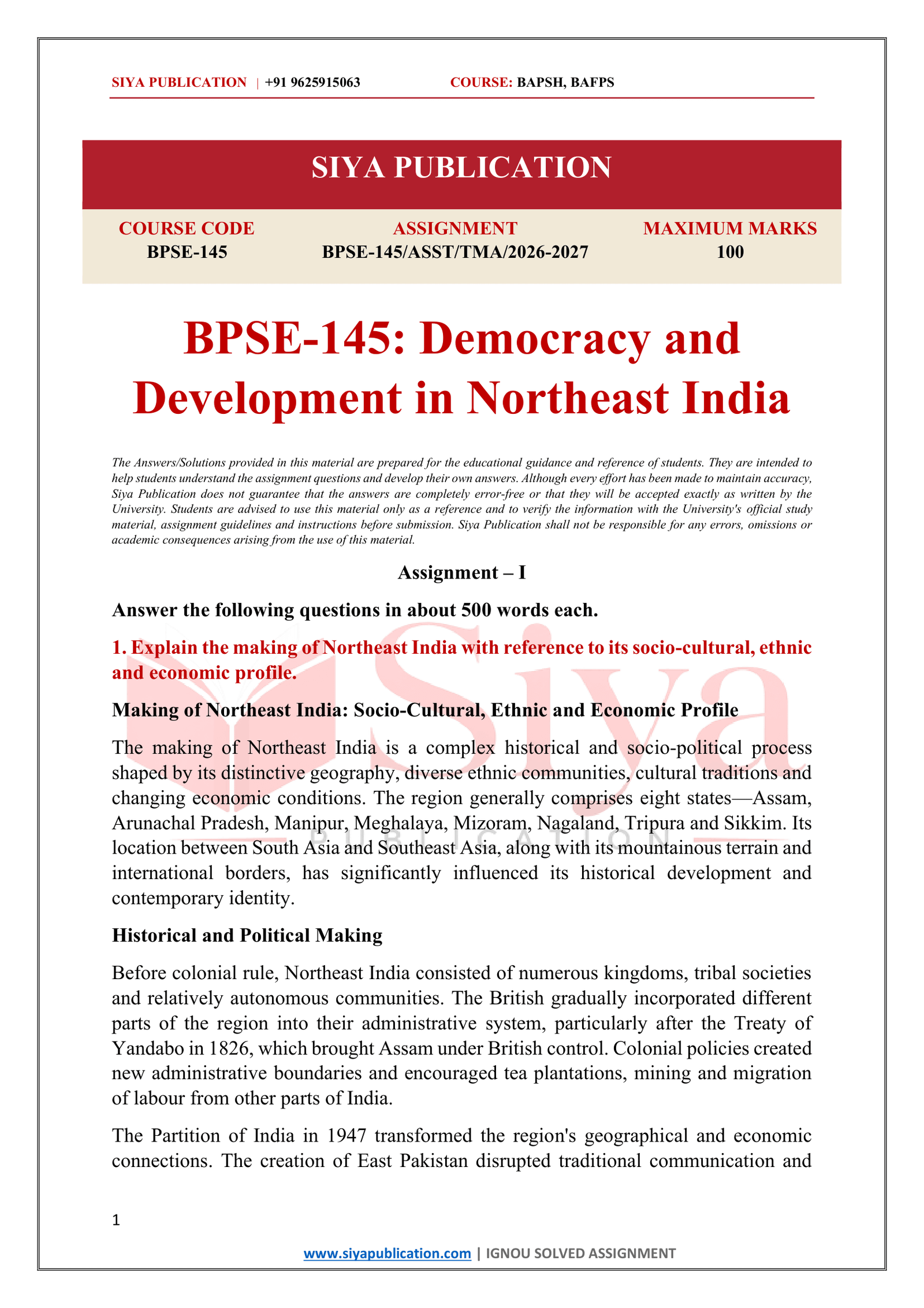 IGNOU BPSE-145 Solved Assignment 2026-27 – English Medium - Image 2