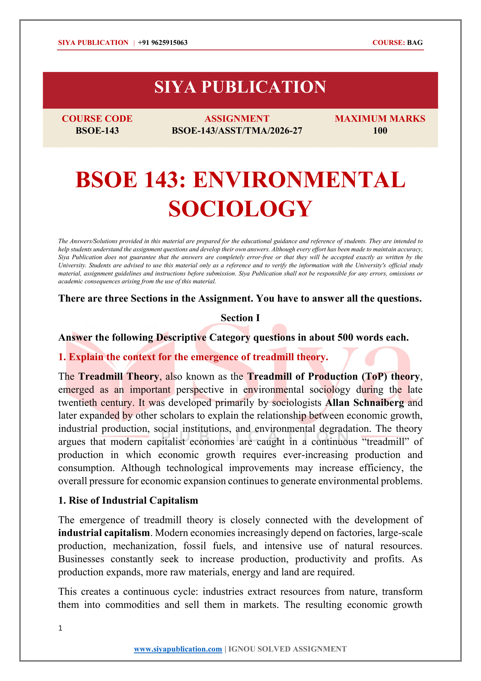 IGNOU BSOE-143 Solved Assignment 2026-27 – English Medium - Image 2