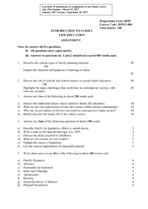 IGNOU BSWE-004 Solved Assignment 2026-27 – English Medium