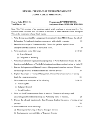 IGNOU BTSC-106 Solved Assignment 2026-27 – English Medium