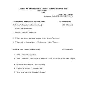IGNOU OTH-001 Solved Assignment JULY 2026 – English Medium