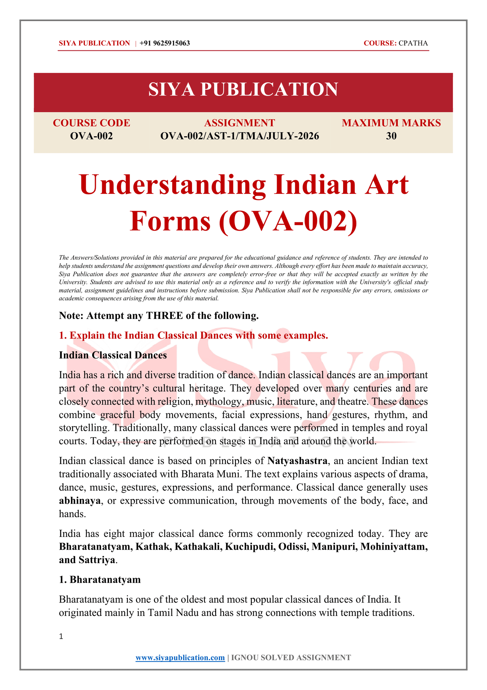 IGNOU OVA-002 Solved Assignment JULY 2026 – English Medium - Image 2