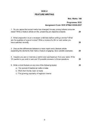 IGNOU DCE-02 Solved Assignment 2026-27 – English Medium