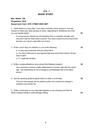 IGNOU DCE-03 Solved Assignment 2026-27 – English Medium