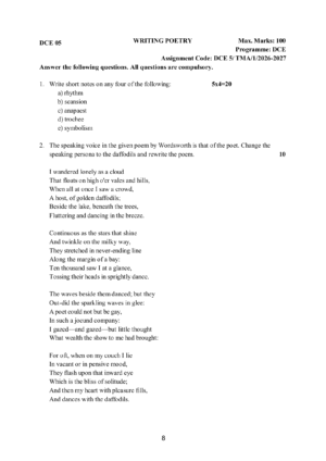 IGNOU DCE-05 Solved Assignment 2026-27 – English Medium