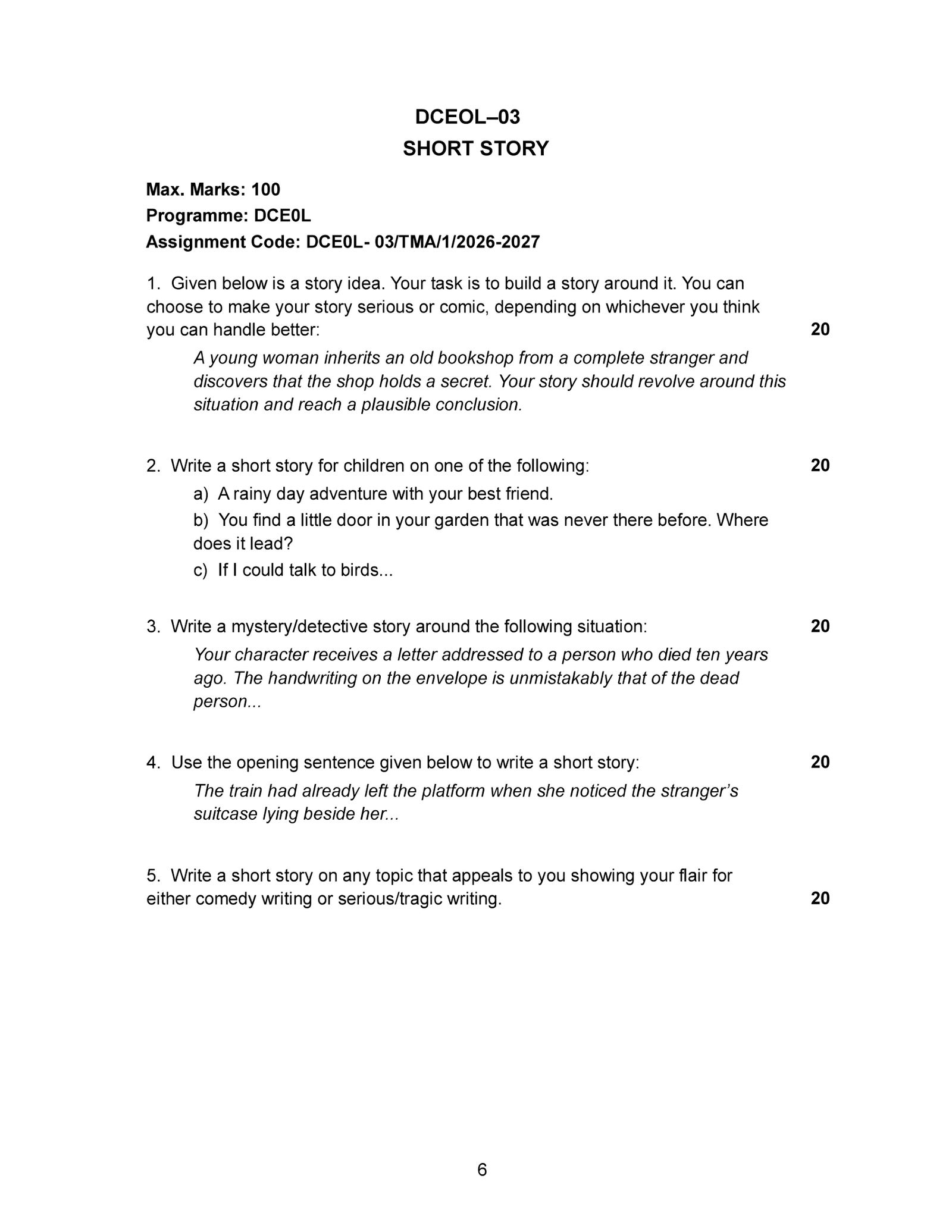 IGNOU DCEOL-03 Solved Assignment 2026-27 – English Medium
