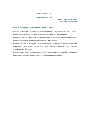 IGNOU MEDS-051 Solved Assignment 2026-27 – English Medium