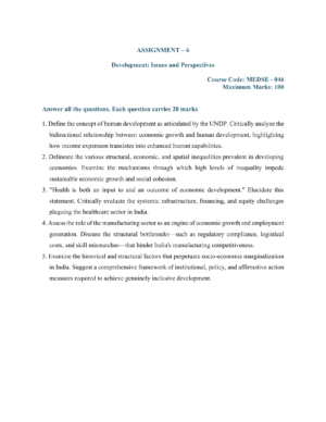 IGNOU MEDSE-046 Solved Assignment 2026-27 – English Medium