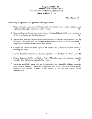 IGNOU MEG-01 Solved Assignment 2026-27 – English Medium