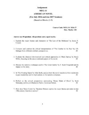 IGNOU MEG-011 Solved Assignment 2026-27 – English Medium