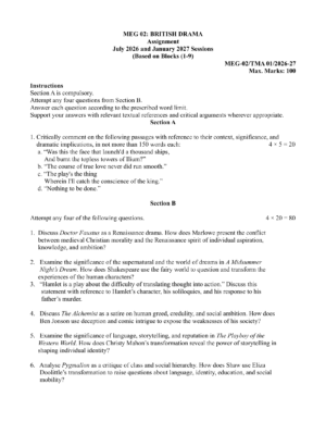 IGNOU MEG-02 Solved Assignment 2026-27 – English Medium