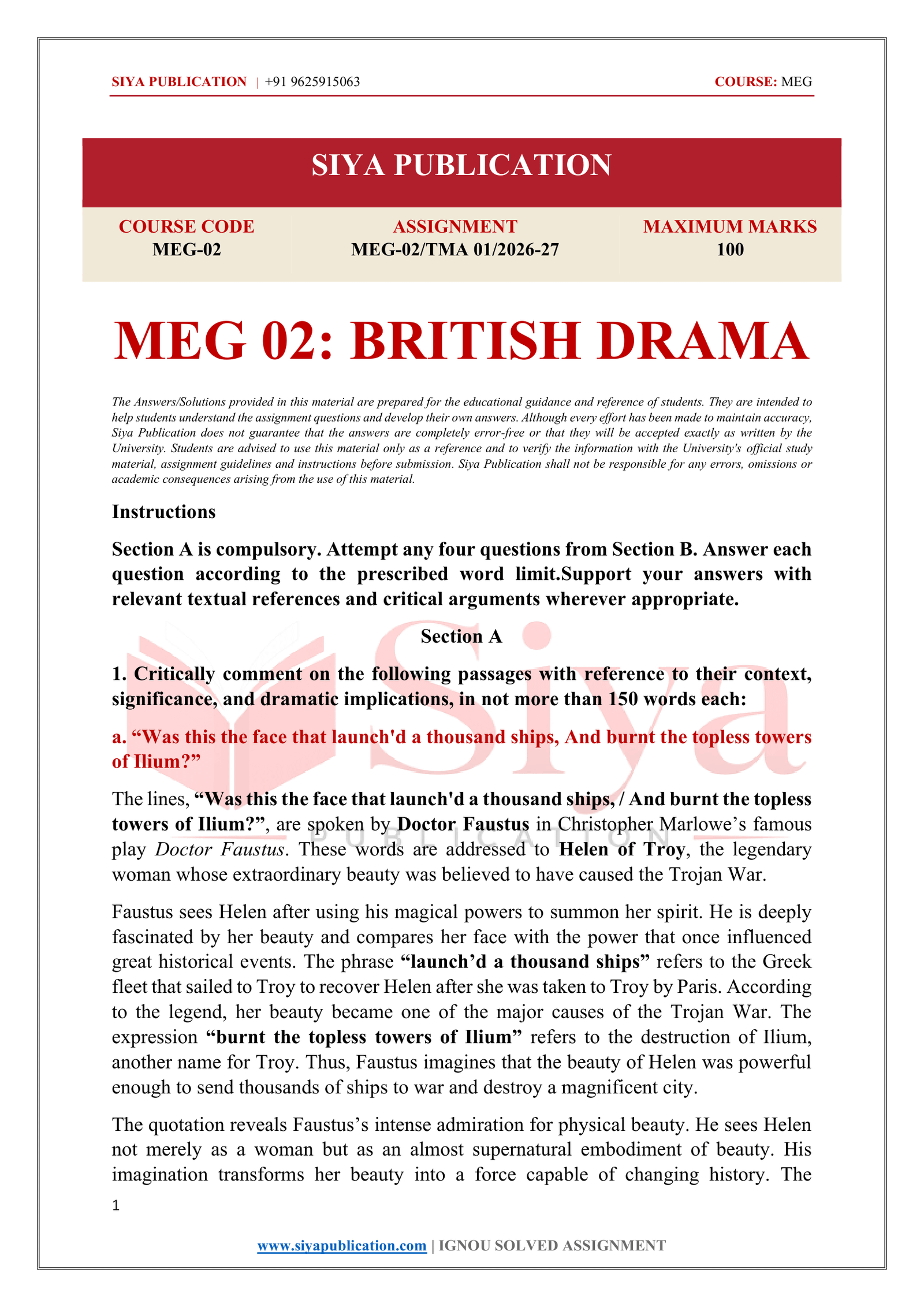 IGNOU MEG-02 Solved Assignment 2026-27 – English Medium - Image 2