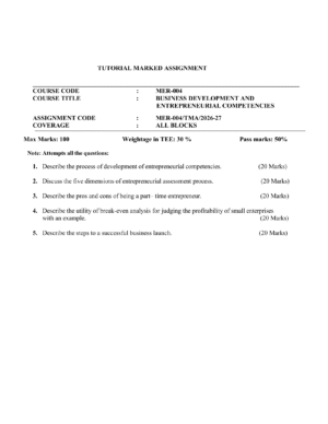 IGNOU MER-004 Solved Assignment 2026-27 – English Medium