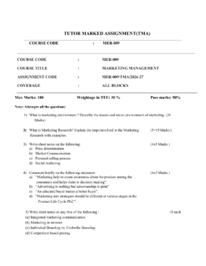 IGNOU MER-009 Solved Assignment 2026-27 – English Medium