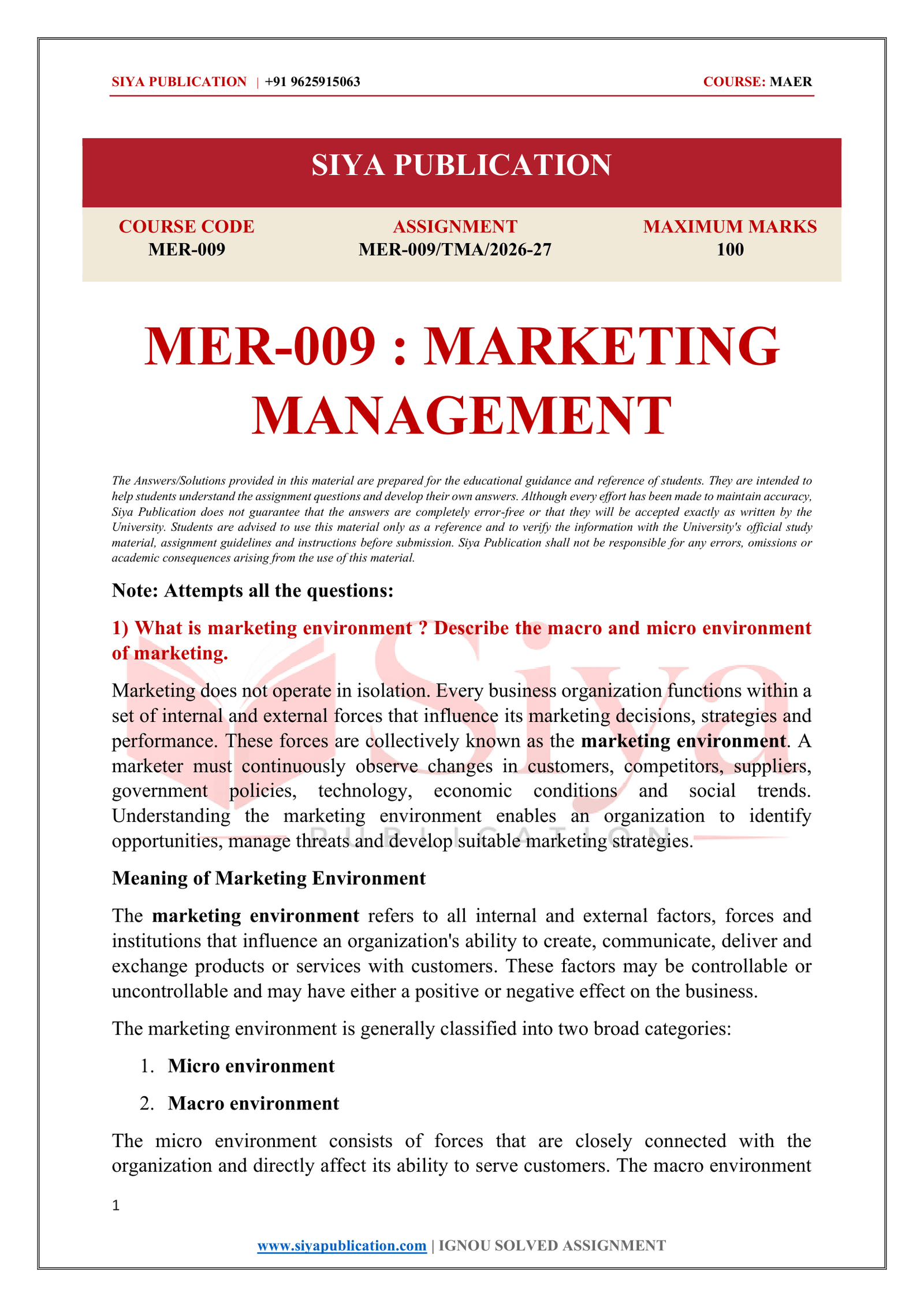 IGNOU MER-009 Solved Assignment 2026-27 – English Medium - Image 2