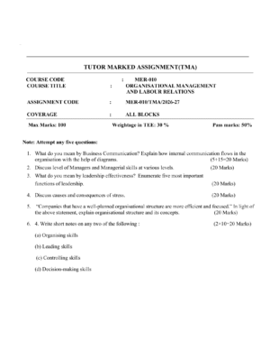 IGNOU MER-010 Solved Assignment 2026-27 – English Medium