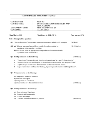 IGNOU MER-012 Solved Assignment 2026-27 – English Medium