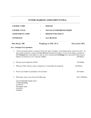 IGNOU MER-015 Solved Assignment 2026-27 – English Medium