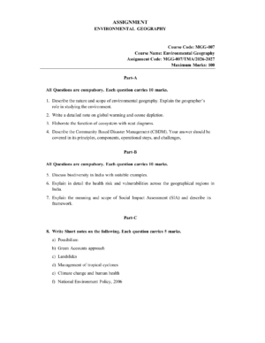 IGNOU MGG-007 Solved Assignment 2026-27 – English Medium