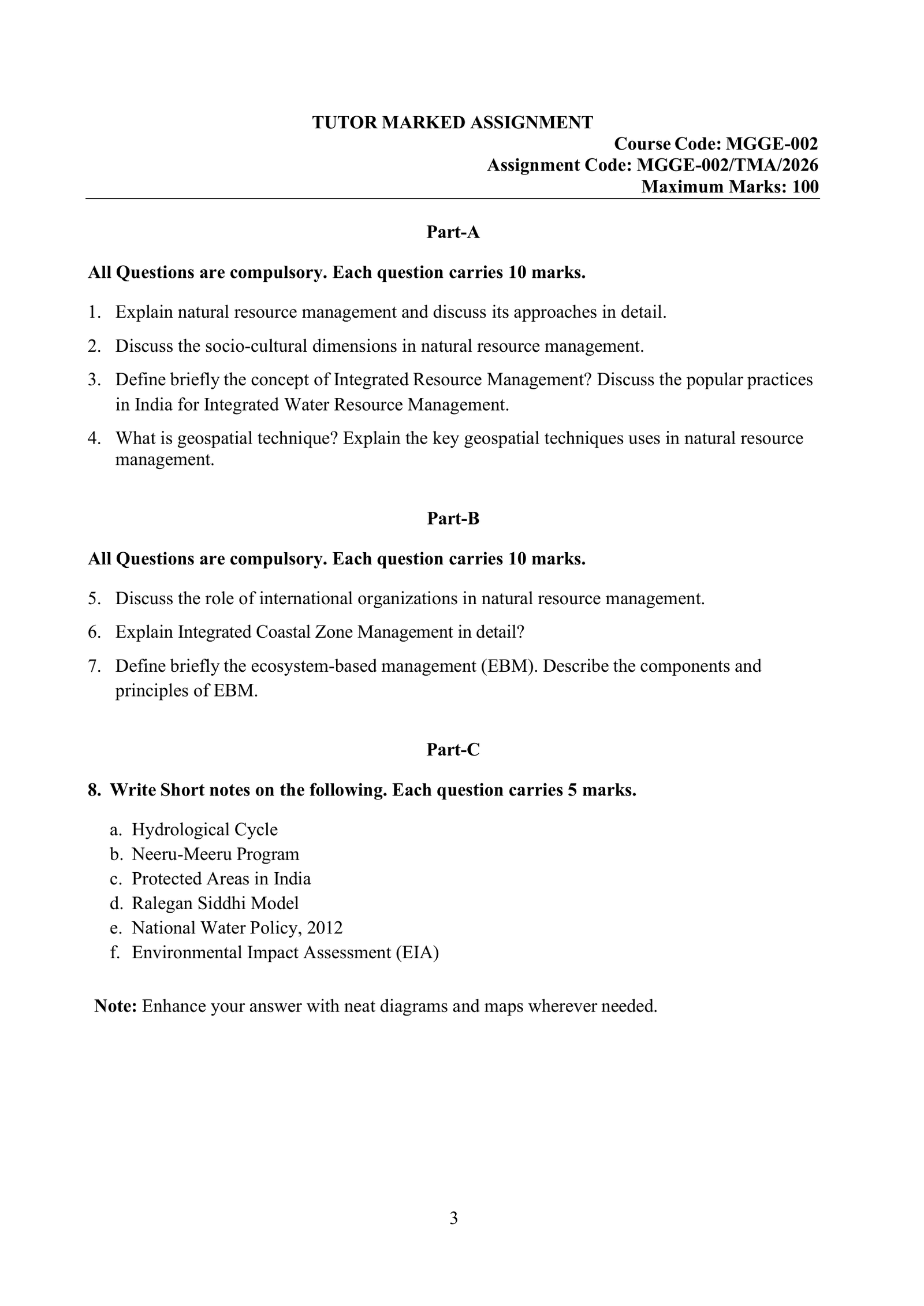 IGNOU MGGE-002 Solved Assignment 2026-27 – English Medium
