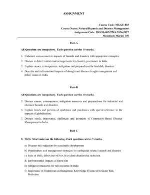IGNOU MGGE-003 Solved Assignment 2026-27 – English Medium