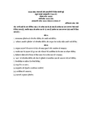 IGNOU MGSE-006 Solved Assignment 2026-27 – Hindi Medium