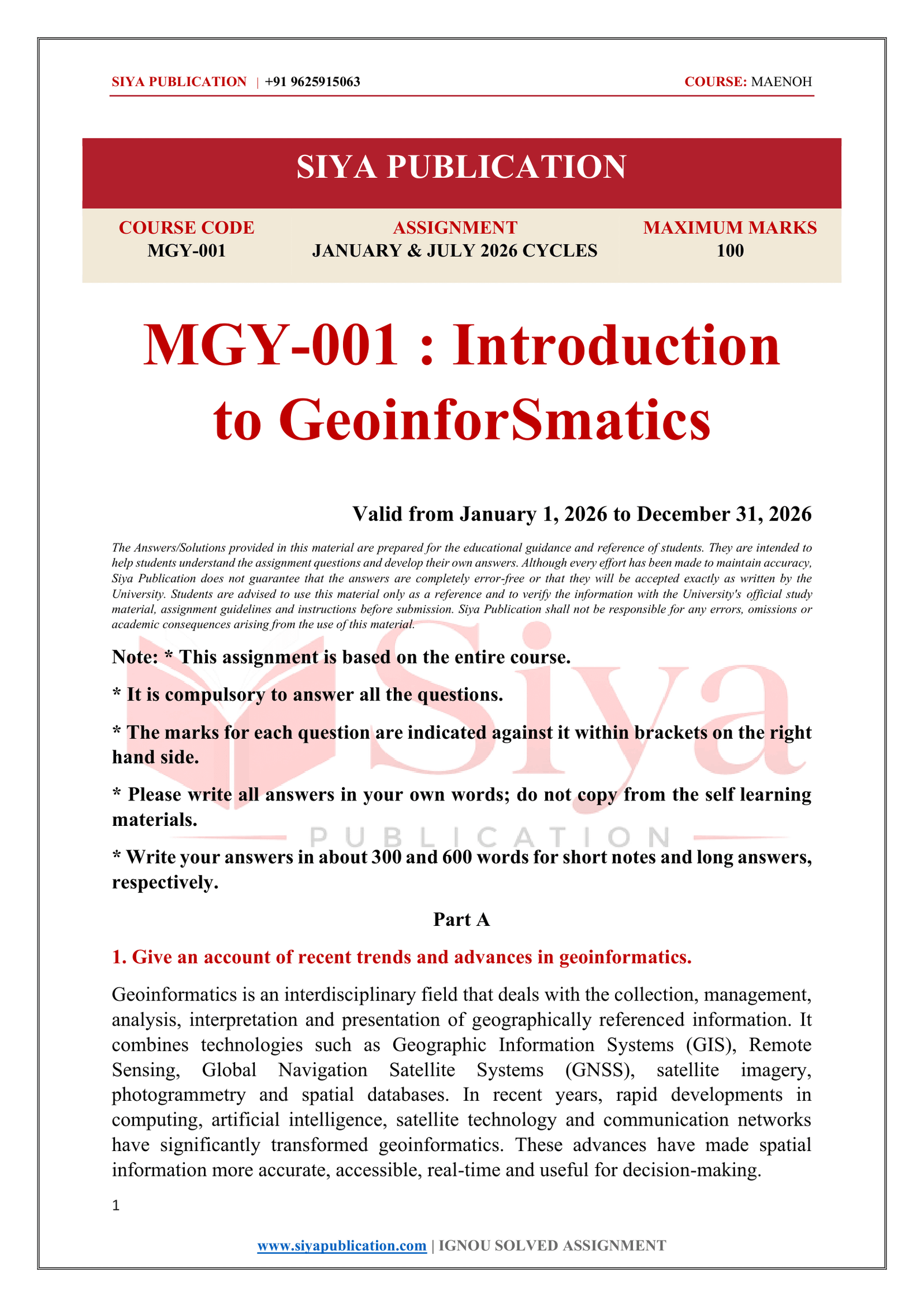 IGNOU MGY-001 Solved Assignment January & July 2026 – English Medium - Image 2
