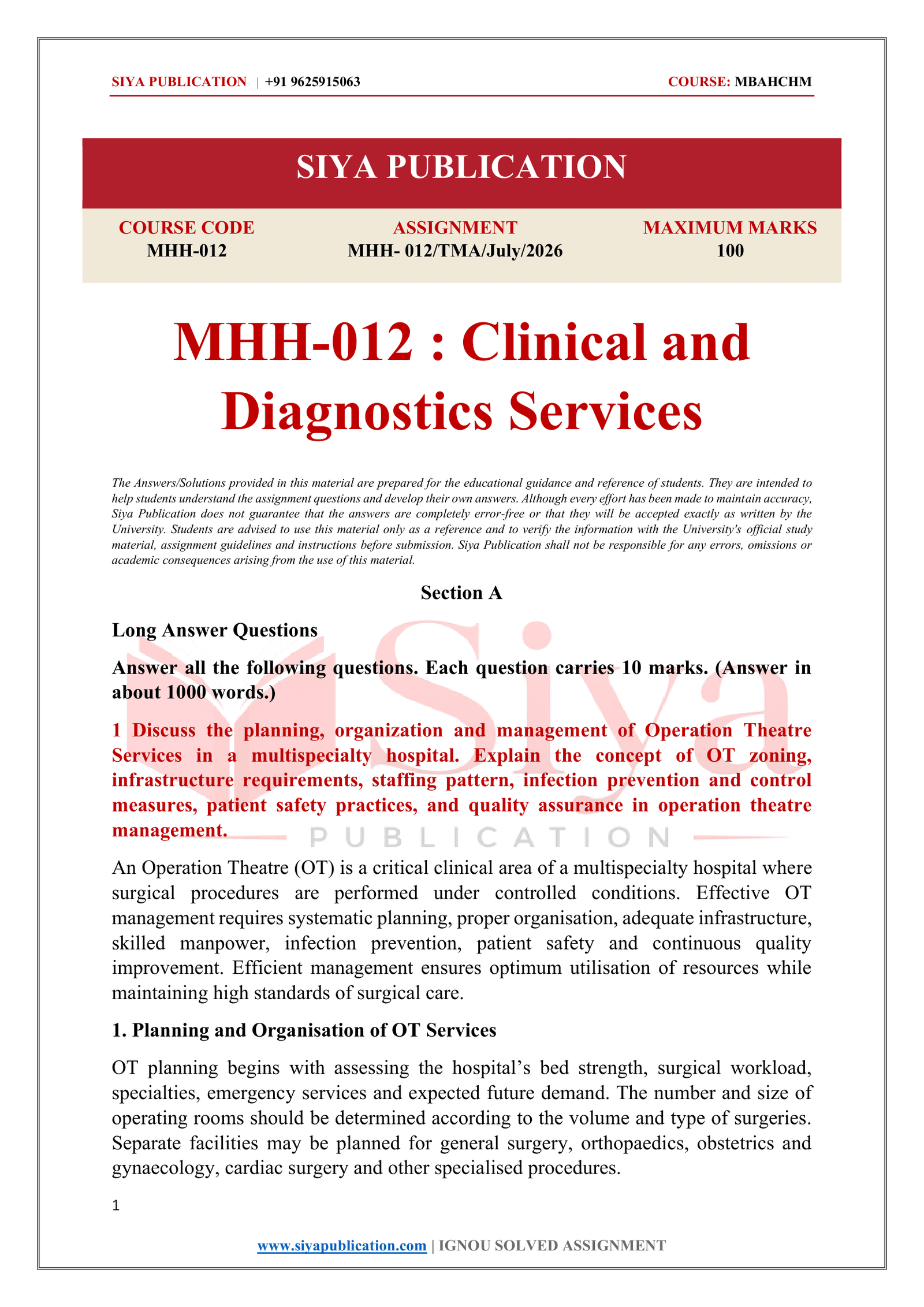 IGNOU MHH-012 Solved Assignment JULY 2026 – English Medium - Image 2