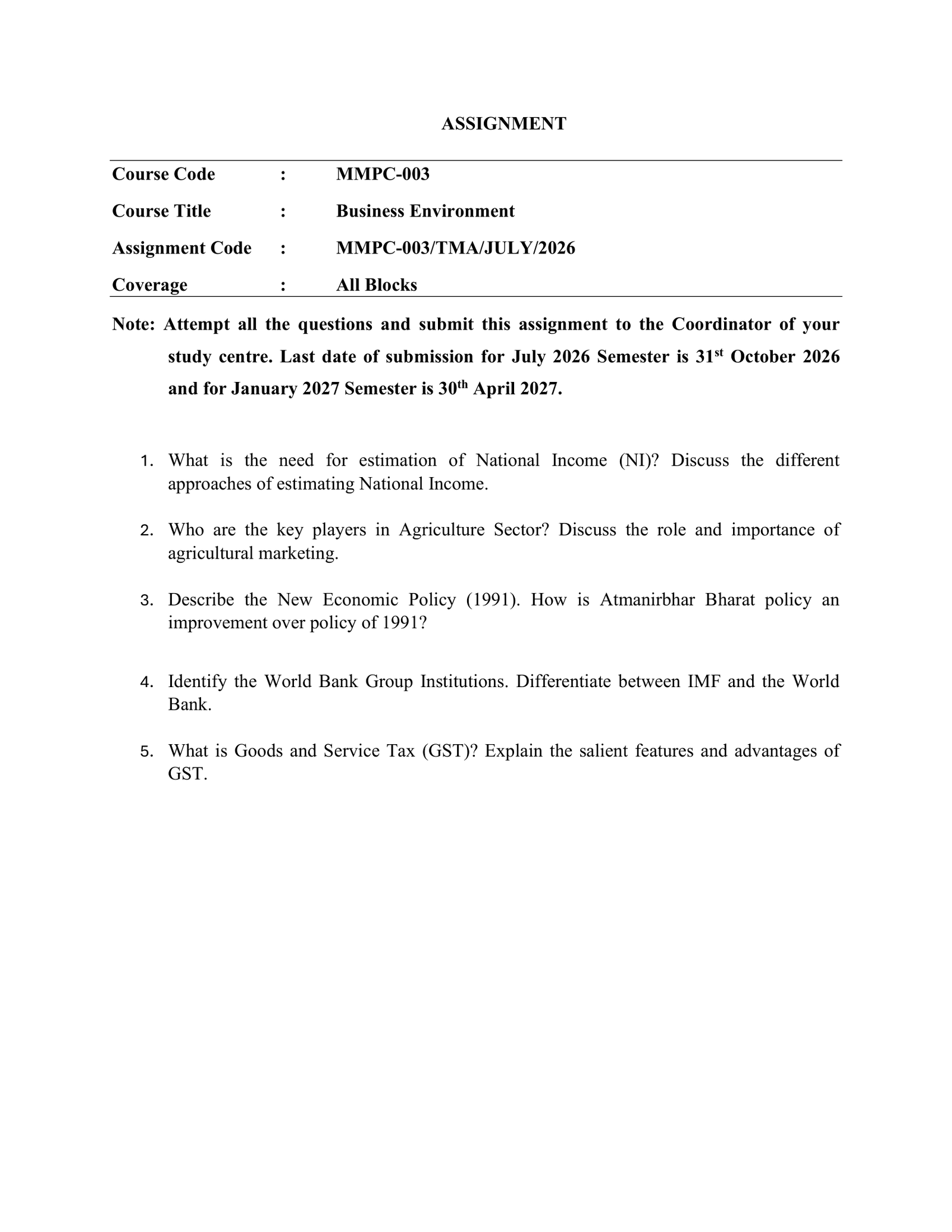 IGNOU MMPC-003 Solved Assignment 2026-27 – English Medium