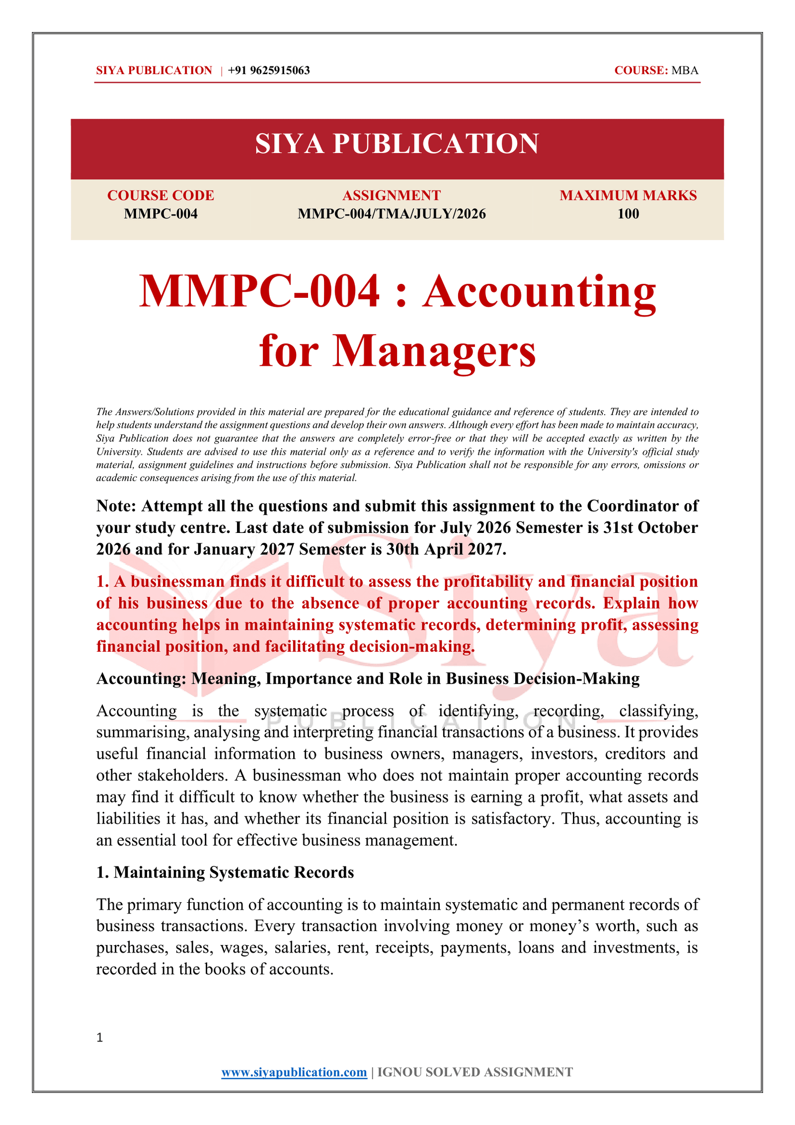IGNOU MMPC-004 Solved Assignment 2026-27 – English Medium - Image 2