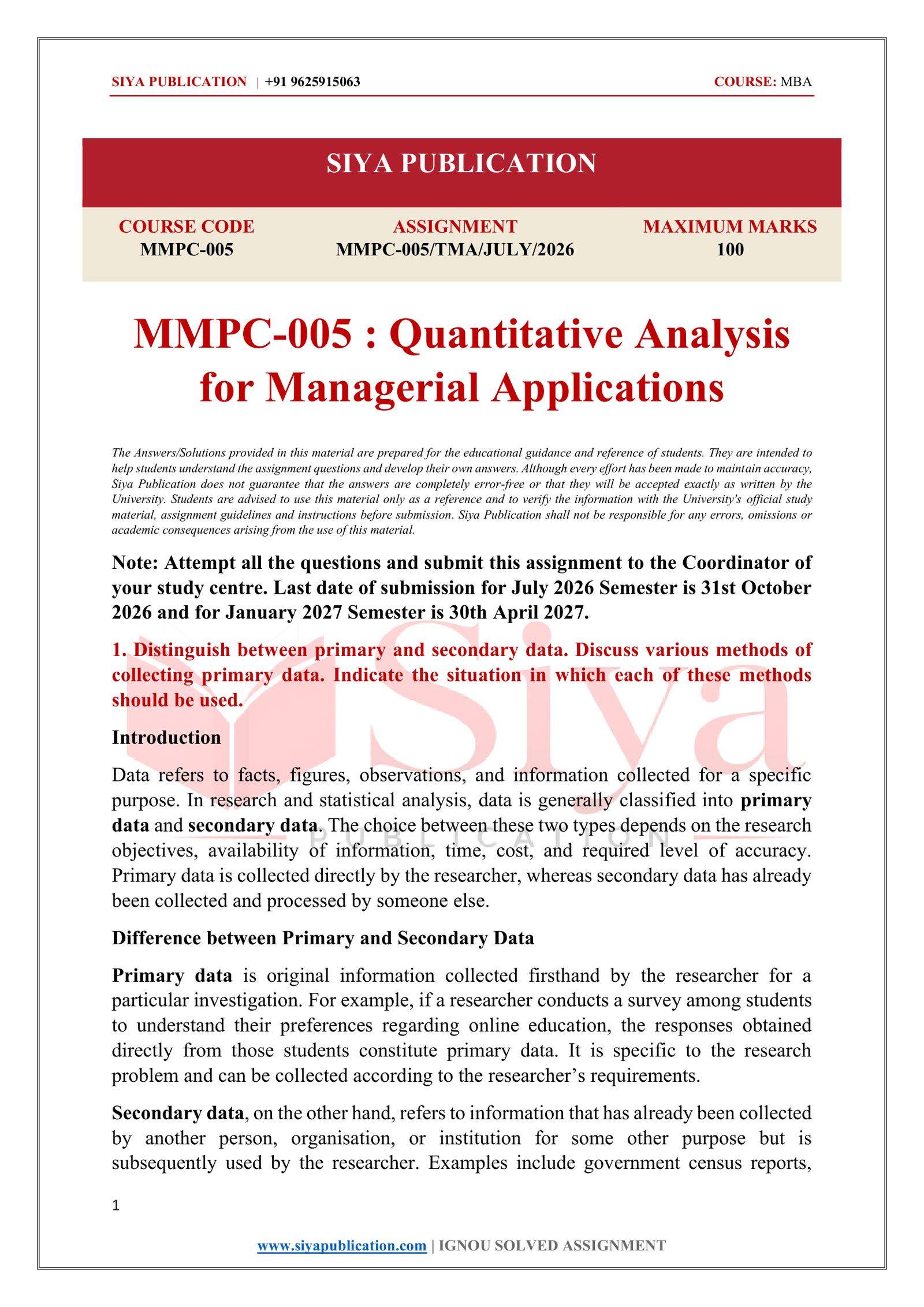 IGNOU MMPC-005 Solved Assignment 2026-27 – English Medium - Image 2