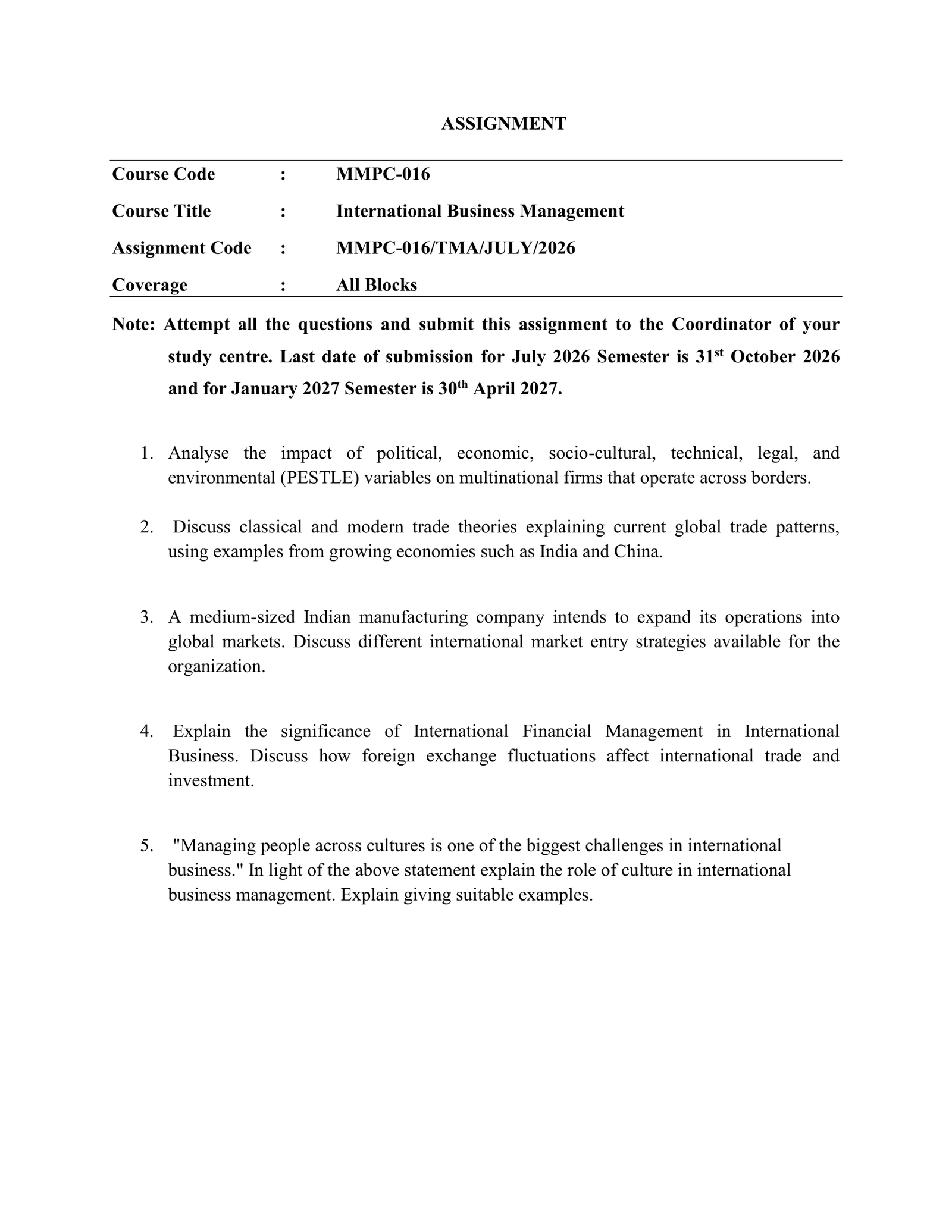 IGNOU MMPC-016 Solved Assignment 2026-27 – English Medium