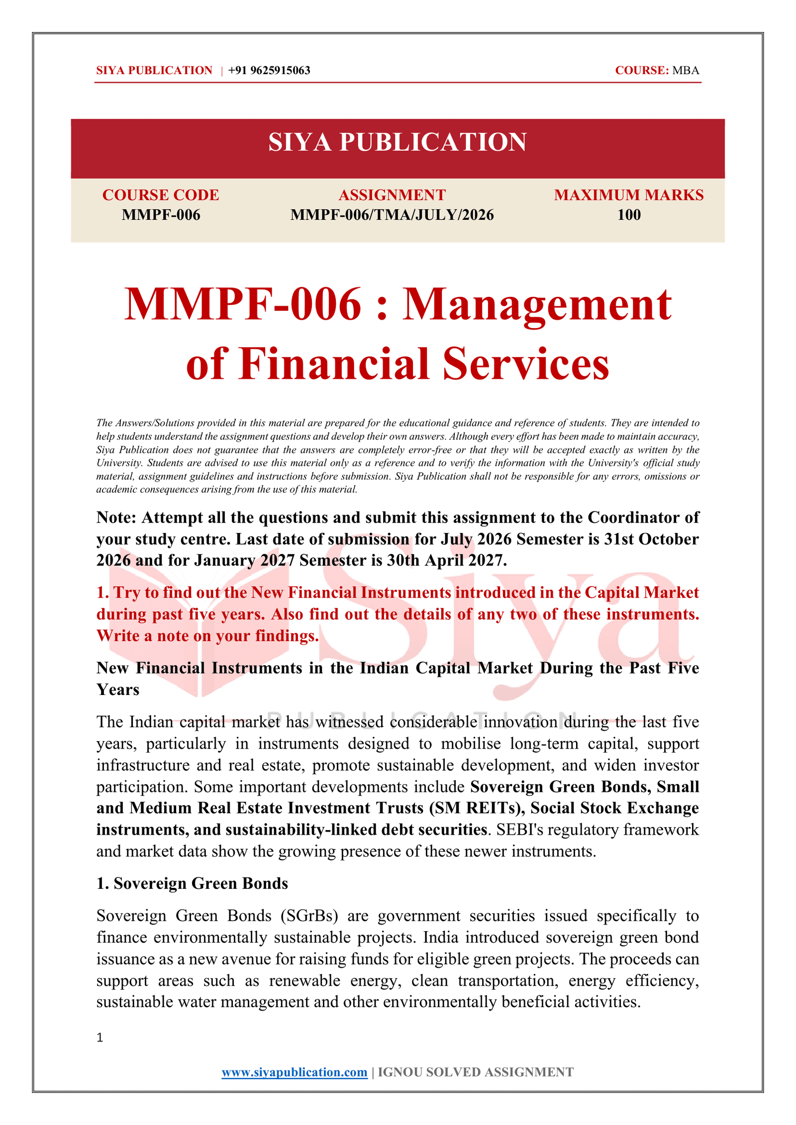 IGNOU MMPF-006 Solved Assignment 2026-27 – English Medium - Image 2