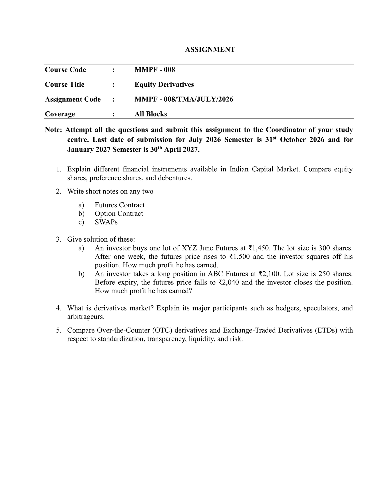 IGNOU MMPF-008 Solved Assignment 2026-27 – English Medium