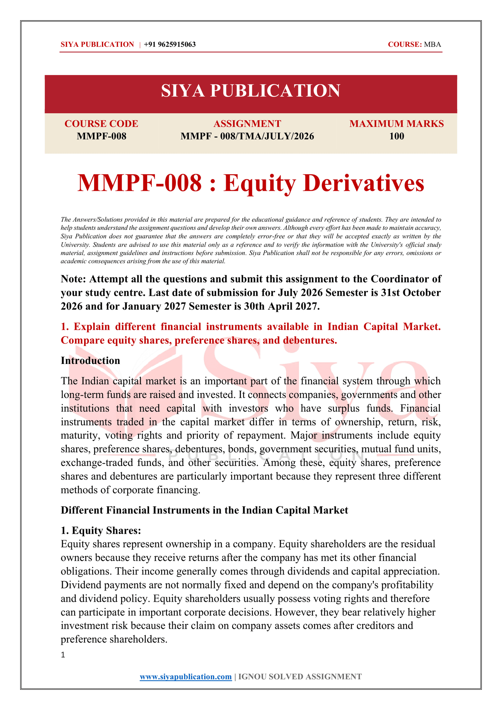 IGNOU MMPF-008 Solved Assignment 2026-27 – English Medium - Image 2