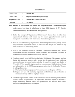 IGNOU MMPH-001 Solved Assignment 2026-27 – English Medium