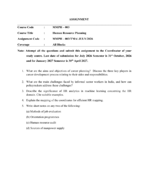 IGNOU MMPH-003 Solved Assignment 2026-27 – English Medium