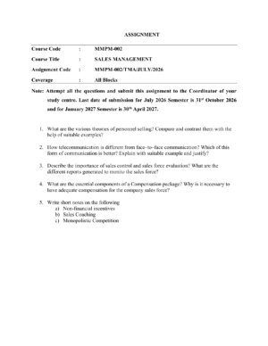IGNOU MMPM-002 Solved Assignment 2026-27 – English Medium