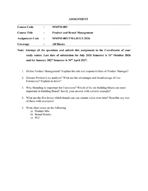 IGNOU MMPM-003 Solved Assignment 2026-27 – English Medium